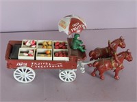 Cast Iron Fruit and Vegetable Wagon