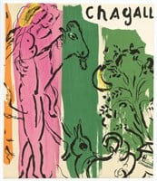 Marc Chagall "Paysage aux Isbas" original lithogra