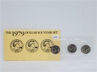 1979 Susan B Anthony $1 Souvenir Set
