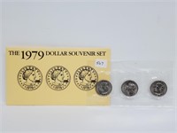 1979 Susan B Anthony $1 Souvenir Set