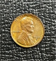 1930-S US Lincoln Wheat Cent BU Brown