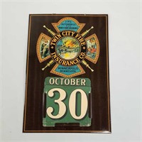 Antique Twin City Fire Insurance tin over
