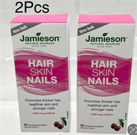 2pcs JAMIESON HAIR SKIN NAILS NATURAL SOURCES B