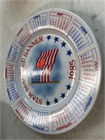 Star Spangled Banner 1985 Calendar Plate