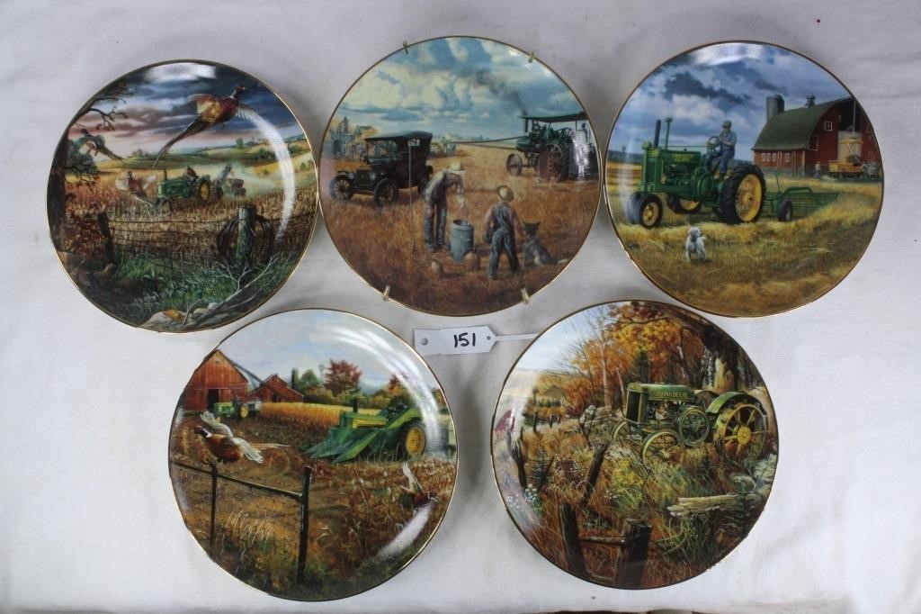 (5) JD Collectible Plates, Danbury Mint