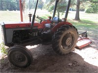 Tractor TAFE 25DI with rotary  mower