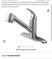 Stainless Steel Kitchen Faucet Brushed Nickel