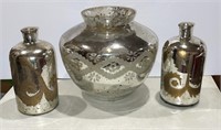 Metallic Glass Vases