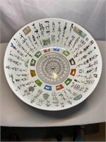 Large Chinese Calendar Bowl