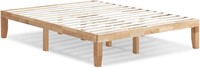 KOMFOTT 14 Wood Platform Bed  Queen Natural