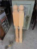 Pair of Architectural Posts, 42" T