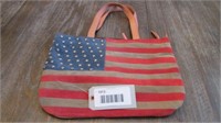 GENUINE LEATHER AMERICAN FLAG PURSE BY SCULLY