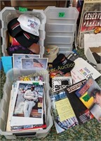 Autographed Nascar Baseball Caps, Magazines,