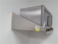 ss wall shelf unit for microwave 24 x 24", **see