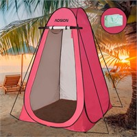 AOSION-Pop Up Shower Tent  Privacy Room  Pink