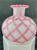 Fenton Rosaline Diamond Optic Perfume Bottle