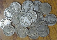 Lot of 20 buffalo nickels with no dates