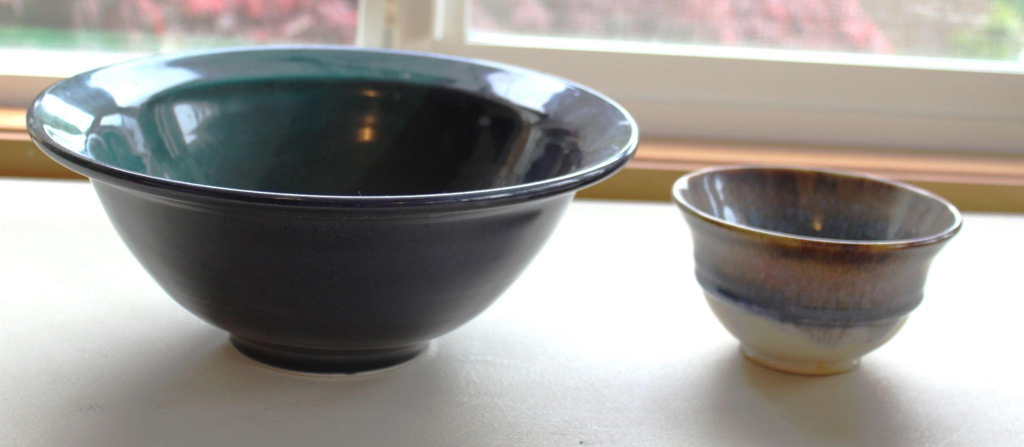 Stoneware Pottery Bowls set 2