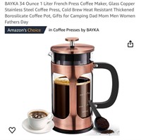 1 Liter French Press Coffee Maker