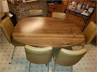 Mid Century Modern Table & 6 Chairs