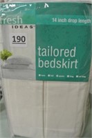 Fresh Ideas Queen Tailored Bed skirt