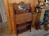 Antique Oak Dropfront Larkin Desk