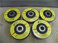 Twenty-five 4.5"x1/4"x7/8" angle grinder disks