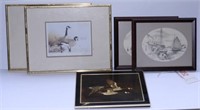 (2) framed John Moll prints of sketches to in