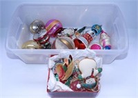 Small Qty of hand blown Christmas ornaments