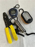 Stopwatch LED Lights and Wire Snips