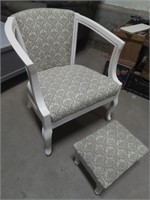 Vintage Chair W/ Foot Stool