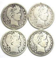 1903x2 1910 1916 Quarter VG 4pc Lot