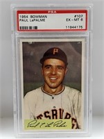 1954 Bowman PSA 6 Paul LePalme Pittsburgh Pirates
