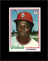 1978 Topps #170 Lou Brock EX to EX-MT+