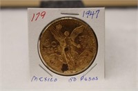 1947 Mexico 50 Pesos Gold (BU)