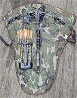 Camo Crossbow w/ Arrows & Carry Bag