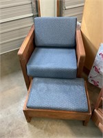 This End Up Chair with Ottoman