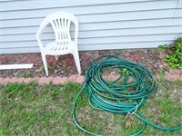Hose and Lawn Chair Outside
