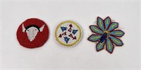 Native American Indian Beaded Rosettes