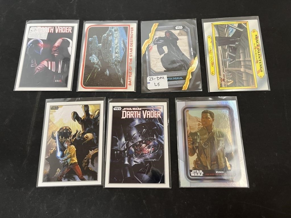 7 Assorted Star Wars Cards