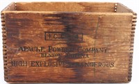 1930s Dynamite Wood Box Apache Powder Co Arizona