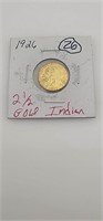 1926 2 1/2 Gold Indian