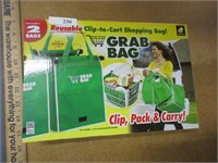 SHOPPING BAGS clip to cart new includes 2 bags