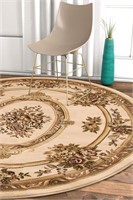 5'3" Well Woven Le Petit Palais Ivory Area Rug