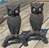 2 - Owl Fireplace Irons