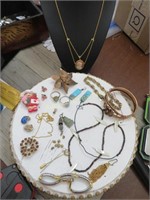 Necklaces, Rings, Pins, Cameo, Turquoise Lot