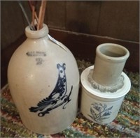 E & L P Norton Bennington VT Crock jug +