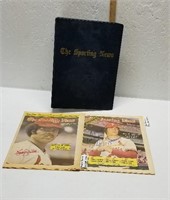 Lot of 2 Autographed Sporting News and