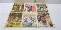 Lot of 6 Autographed Sporting News