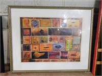 FRAMED ABSTRACT PRINT